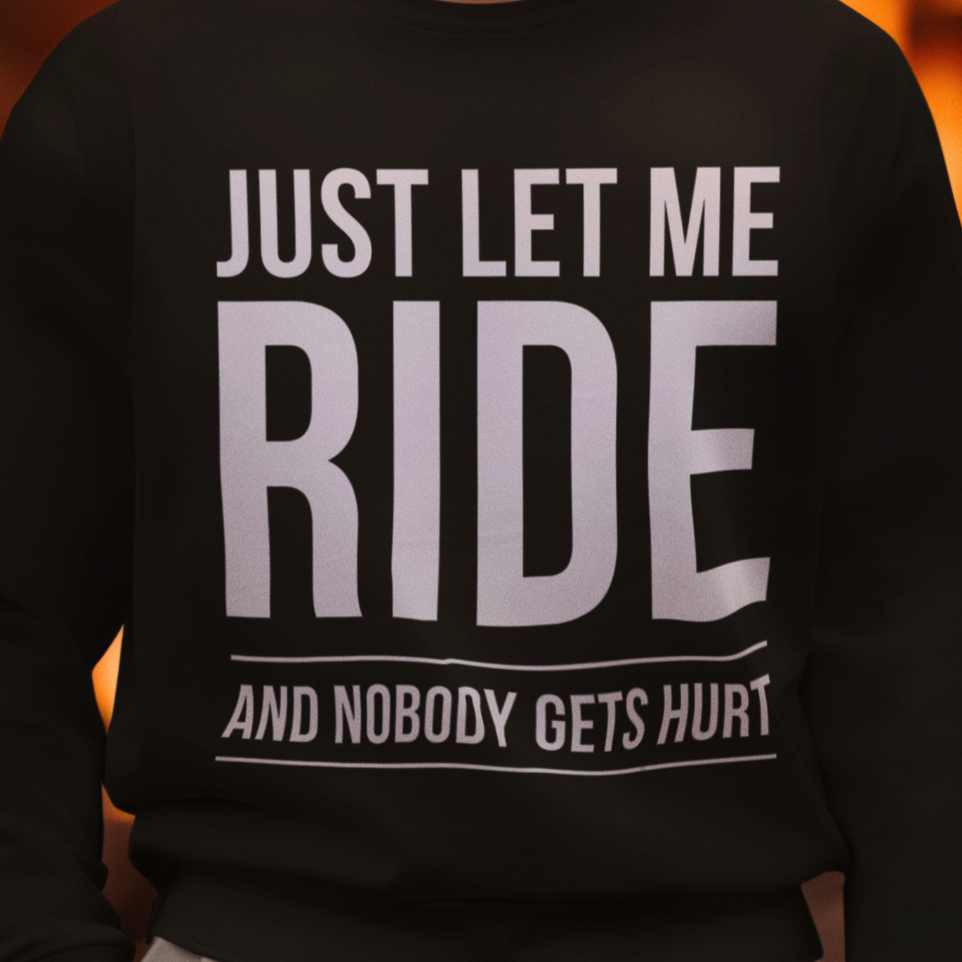 Just let me ride HigherBlanks Premium Sweatshirt