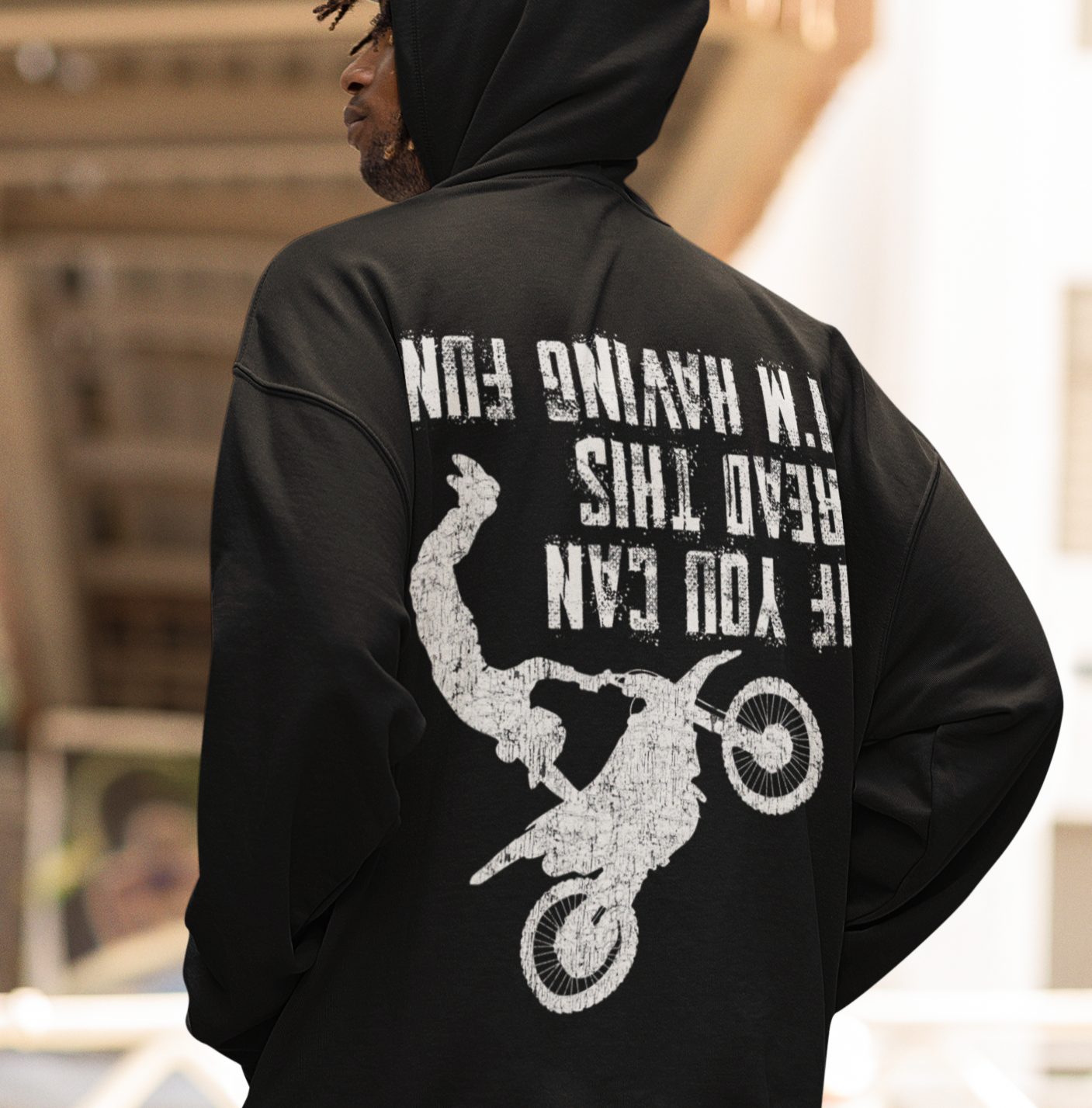 Motocross fun VACANCY Oversized Hoodie