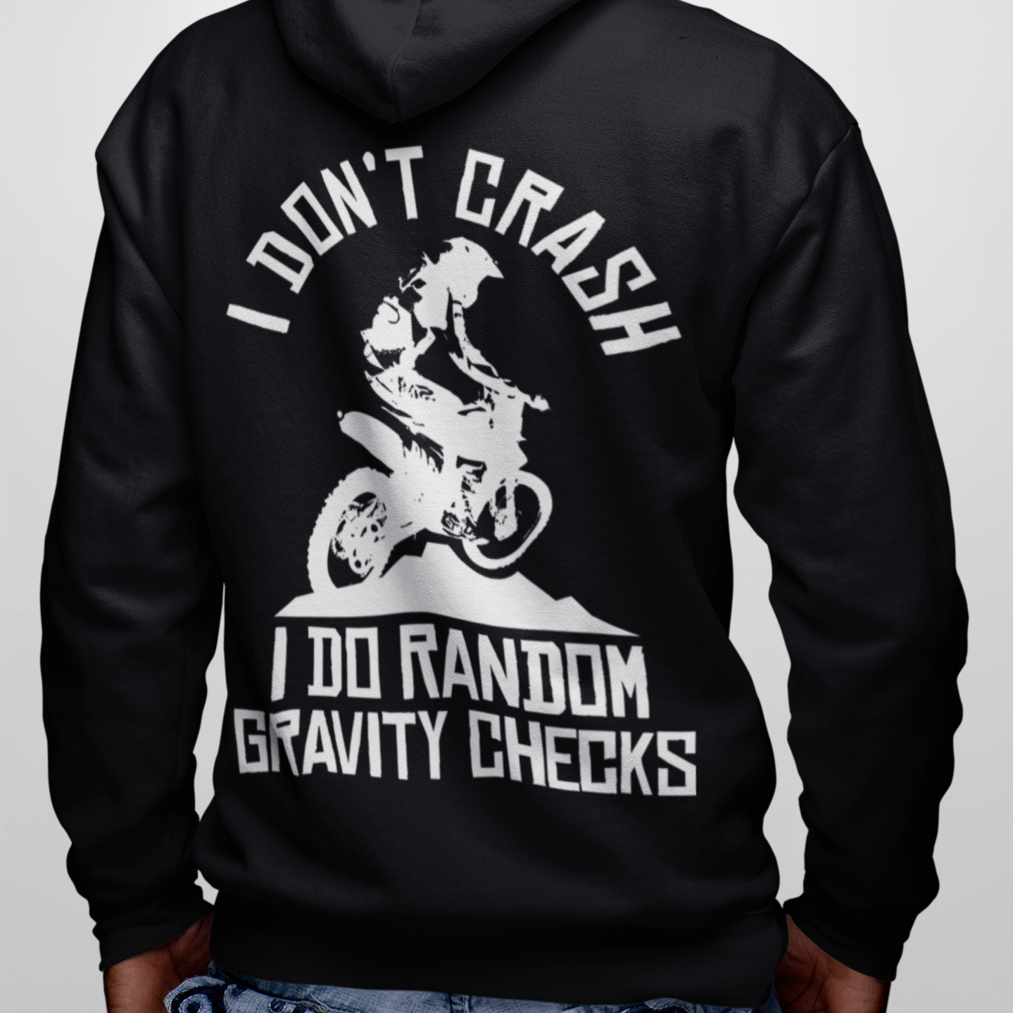 Random Gravity Checks VACANCY Oversized Zipper Hoodie Backprint
