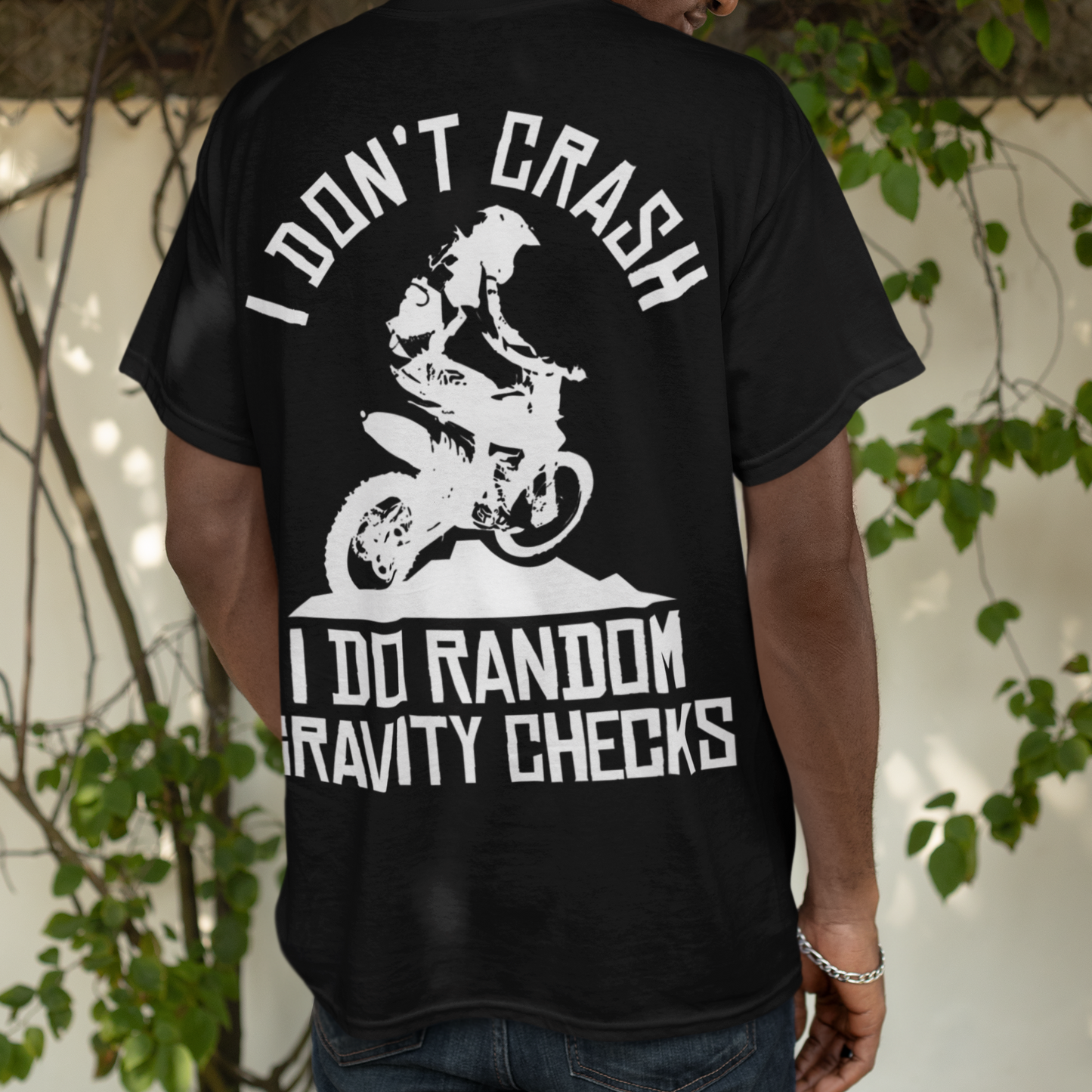 Random Gravity Checks VACANCY Oversized Shirt Backprint