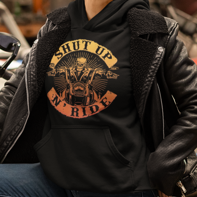Shut up n´ride HigherBlanks Premium Hoodie